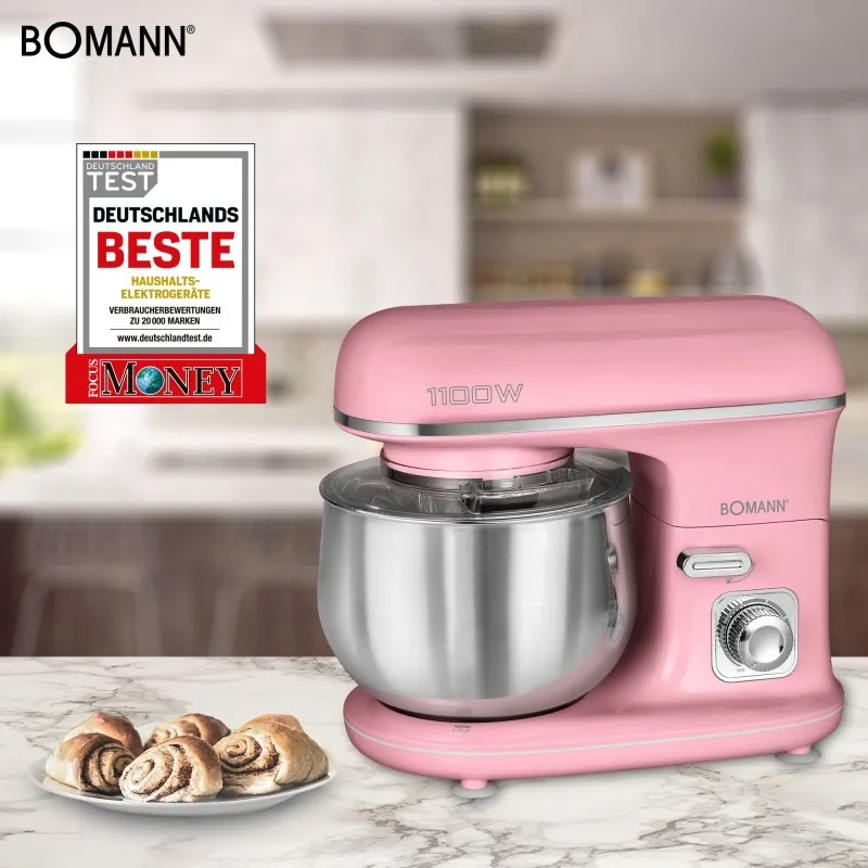 Планетарний міксер Bomann KM 6030 CB Pink: універсальне рішення для будь-якої кухні